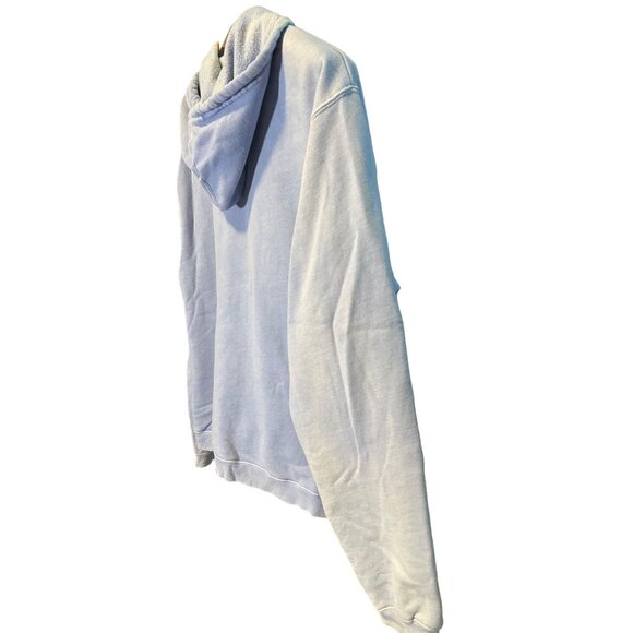 Foxwoods Light Blue Hoodie Size L Cotton Polyester Blend Front Zipper Pockets - Picture 6 of 10